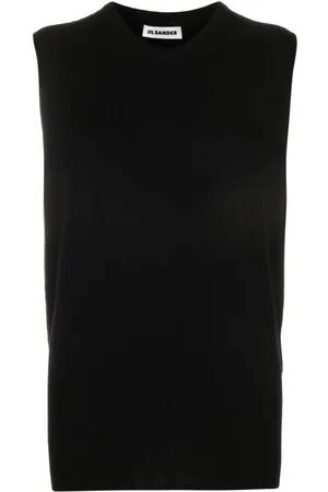 Jil Sander Top de cachemira sin mangas