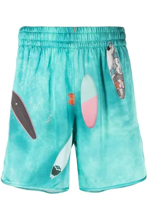 BLUE SKY INN Bermudas náuticas con estampado gráfico
