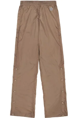 Sporty & Rich Pantalones rectos con parche del logo