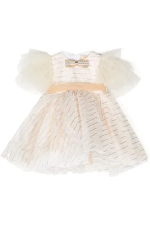 SPERANZA Vestido de organza a rayas