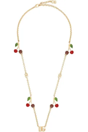 Dolce & Gabbana Collar con logo DG y cristales