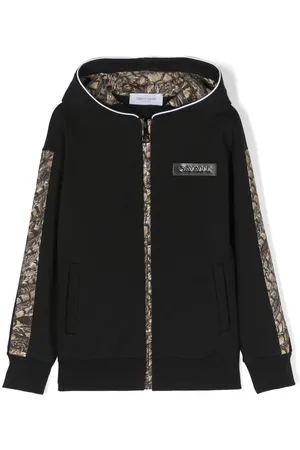 Roberto Cavalli Sudadera con capucha y placa del logo