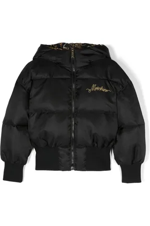 Moschino Plumífero con logo bordado