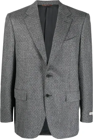 CANALI Blazer con motivo de espiga