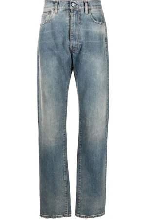 Maison Margiela Vaqueros rectos con efecto envejecido
