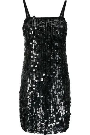P.A.R.O.S.H. Vestido corto sin mangas con lentejuelas