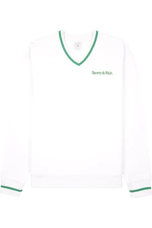 Sporty & Rich Sudadera de algodón con logo bordado