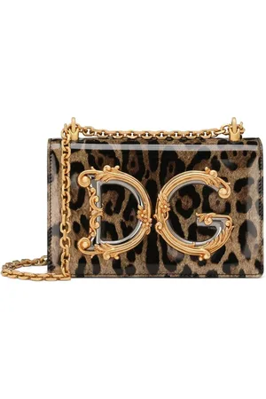 Dolce & Gabbana Bandolera DG Girls con estampado de leopardo