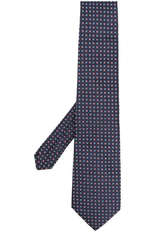 Etro Corbata con motivo geométrico