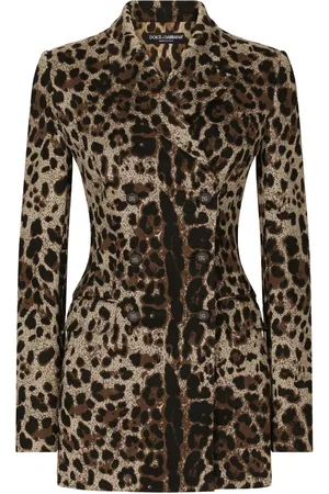 Dolce & Gabbana Blazer con estampado de leopardo
