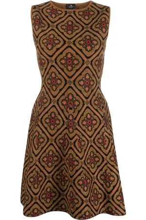 Etro Vestido corto con motivo floral