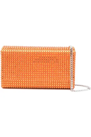 Amina Muaddi Bolso de mano Superamina Paloma con cristales