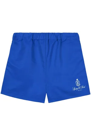 Sporty & Rich Bermudas Vendome con logo estampado