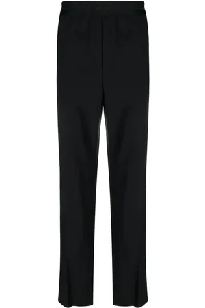 Msgm Pantalones rectos con logo en la cinturilla