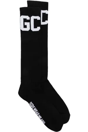 GCDS Calcetines con logo en jacquard