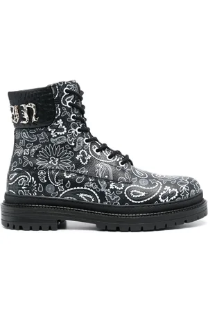 Philipp Plein Botines con estampado de cachemira