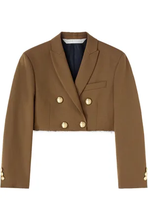 Palm Angels Blazer corto con doble botonadura