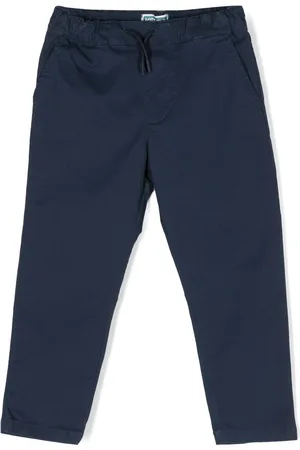 Kenzo Pantalones rectos con logo bordado