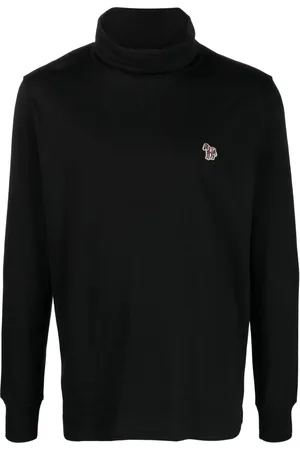 Paul Smith Jersey con parche de cebra y cuello vuelto