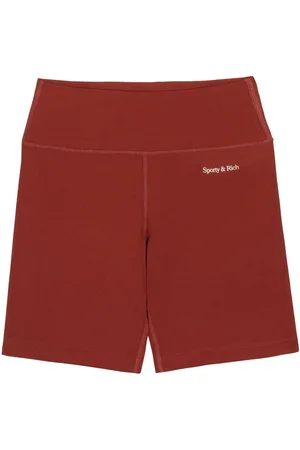 Sporty & Rich Bermudas con logo estampado