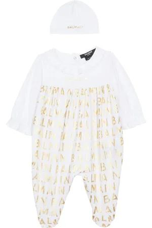 Balmain Pelele con logo en jacquard