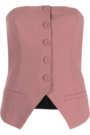 ERIKA CAVALLINI Chaleco slim estilo bandeau