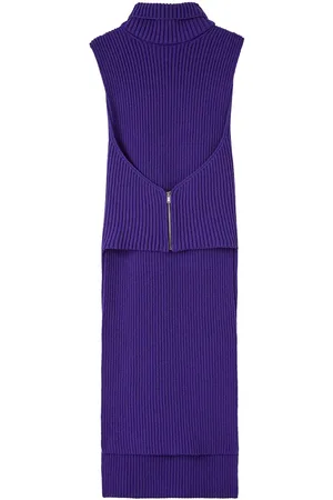 Jil Sander Vestido de punto con cuello removible
