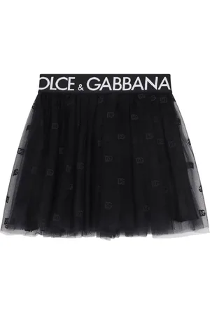 Dolce & Gabbana Falda con logo en la cinturilla