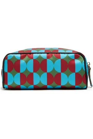 La DoubleJ Estuche de maquillaje con estampado geométrico
