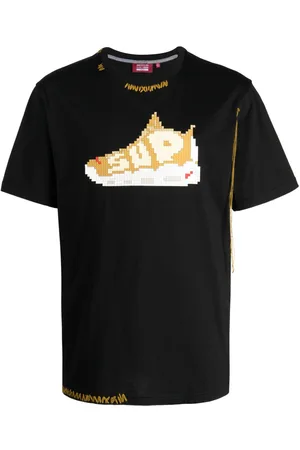 MOSTLY HEARD RARELY SEEN Camiseta con costura decorativas