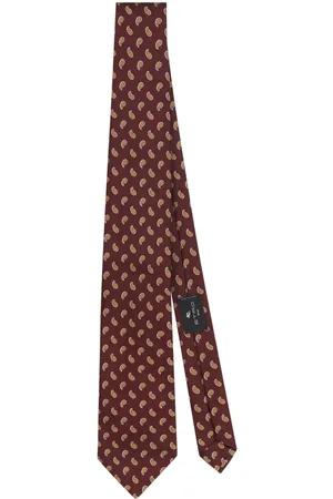 Etro Corbata con estampado de cachemira