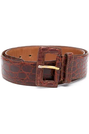 Prada Cinturón con hebilla del logo 2000s