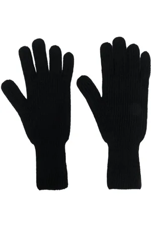 Barrie Guantes de cachemira en punto de intarsia