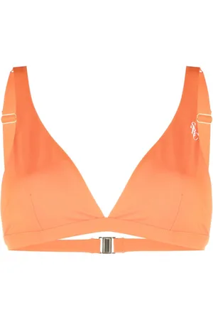 Sporty & Rich Top de bikini con logo estampado