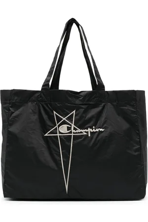 Rick Owens Bolso shopper con logo bordado de