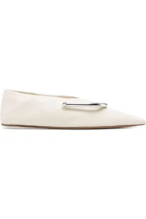 Jil Sander Bailarinas con detalle de placa