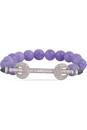 Ananya Pulsera en oro blanco de 18kt con cuentas