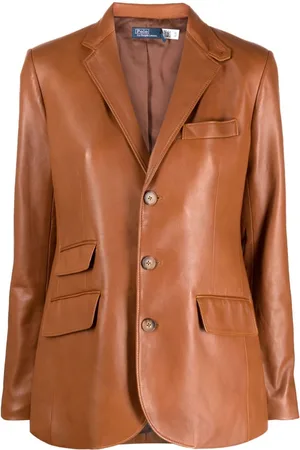 Ralph Lauren Blazer Saddle Leather con botones