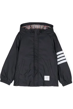 Thom Browne Chaqueta con capucha y cremallera
