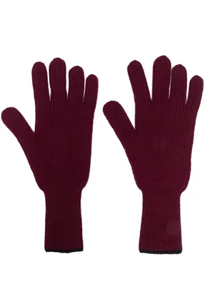 Barrie Guantes de cachemira en punto de intarsia
