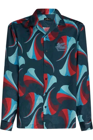 Etro Camisa bowling con motivo floral