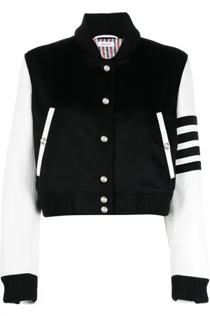 Thom Browne Chaqueta bomber estilo varsity con paneles