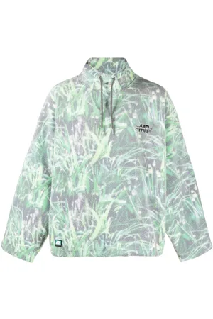 MARTINE ROSE Sudadera con estampado de hierba
