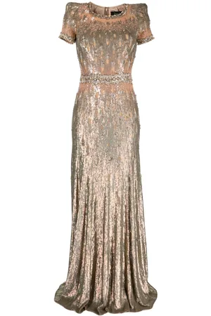Jenny Packham Vestido de fiesta Greta con lentejuelas