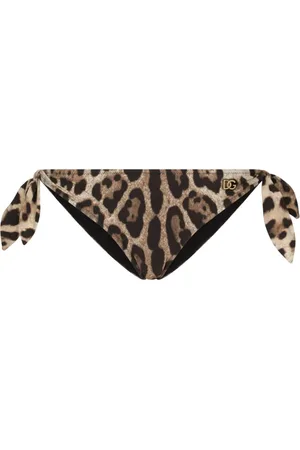 Dolce & Gabbana Bragas de bikini con motivo de leopardo