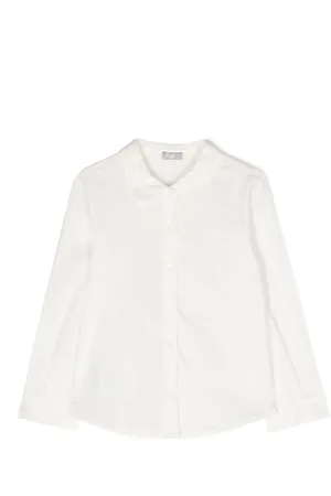 Il gufo Camisa con cuello festoneado