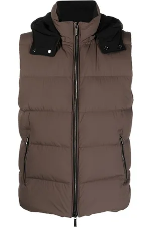 MOORER Chaleco acolchado con cuello alto