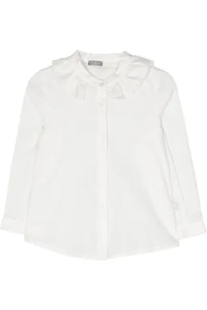 Il gufo Camisa con cuello fruncido