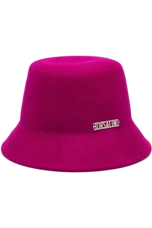 Borsalino Sombrero de pescador con placa del logo