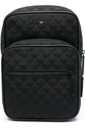 Emporio Armani Mochila con monograma en jacquard